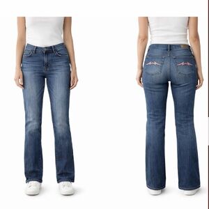 Parasuco Blue Denim Bootcut/Flare Women's Jeans Size 30 - GUC